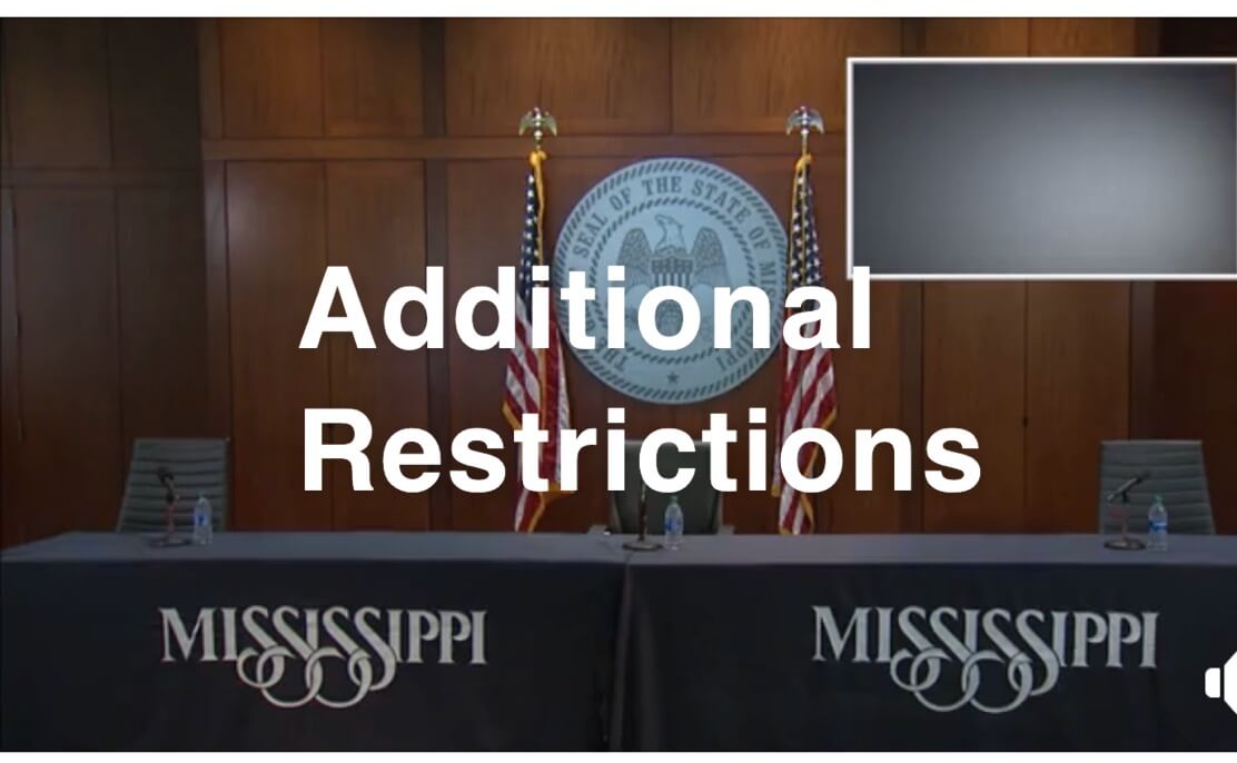 Governor Reeves Adds Six Counties to State Mandate, Along with Added Restrictions to Bars and Social Gatherings