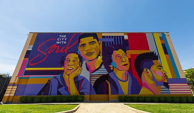 "Jxn Icons" mural soon to be unveiled showcasing Missisisppi activists from Jackson