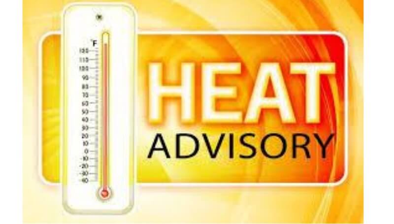 Large section of Mississippi under heat advisory with index nearing 110 degrees