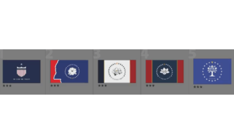 Flag Commission selects 5 designs as finalists for new state flag