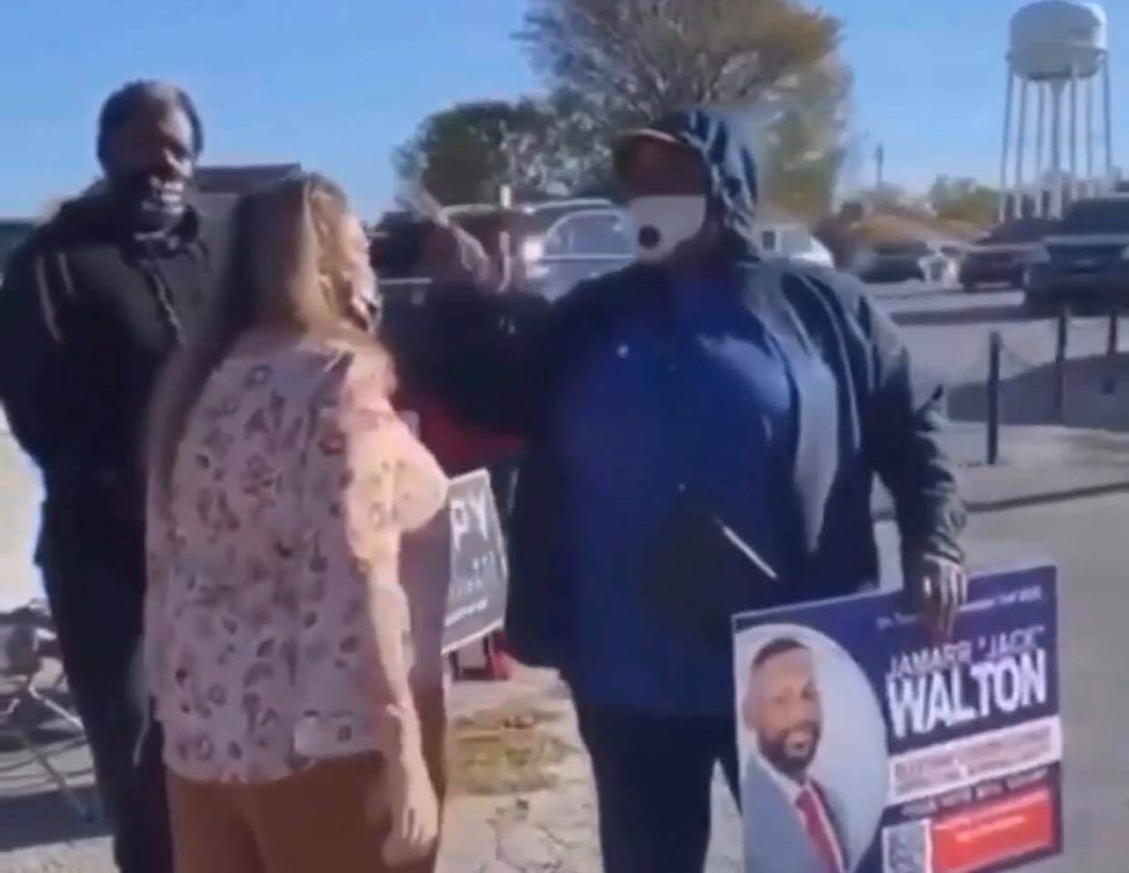 Mississippi Election Commissioner involved in fight with supporters of her opponent near poll on election day (VIDEO)
