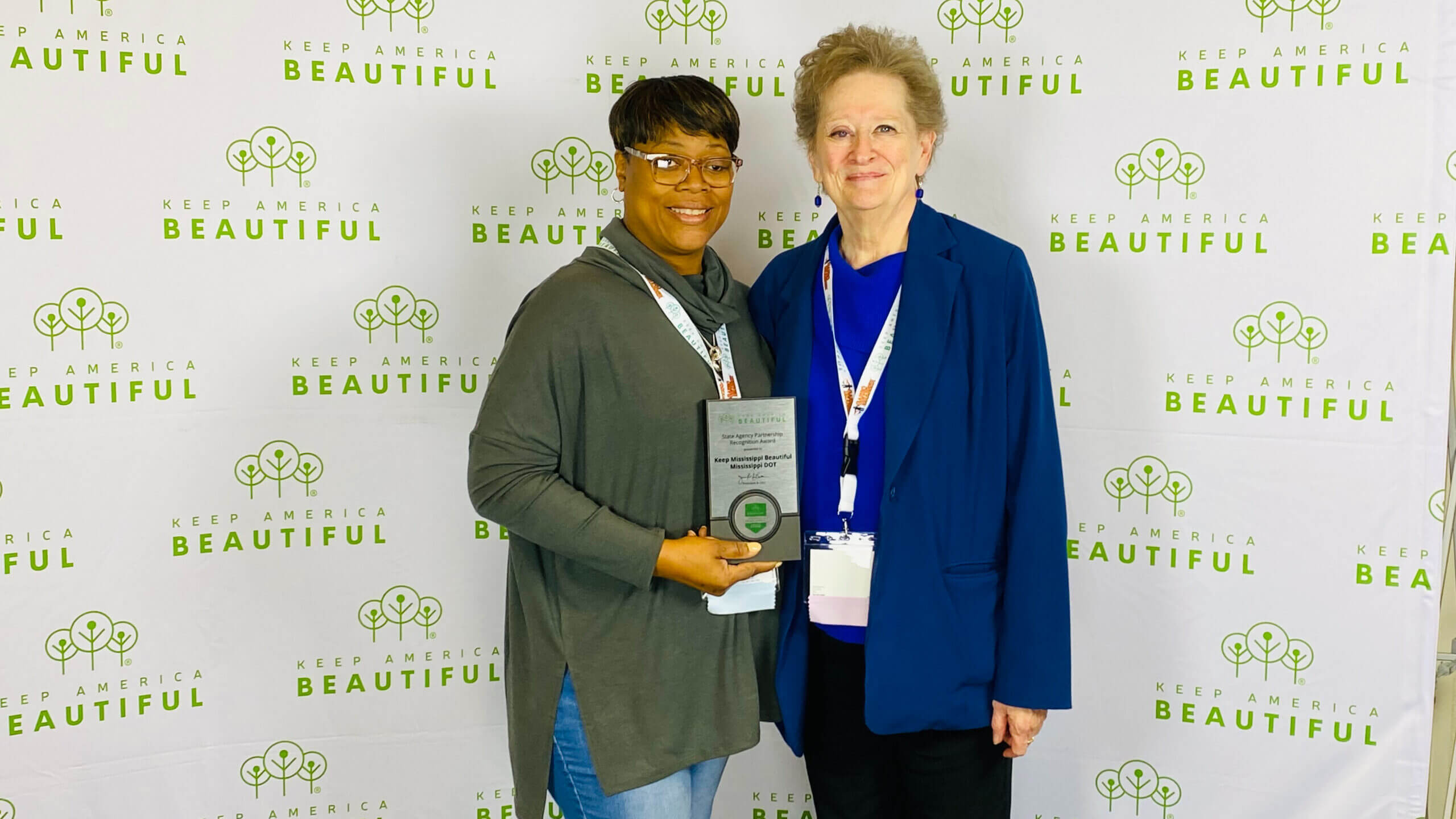 Award from Keep America Beautiful