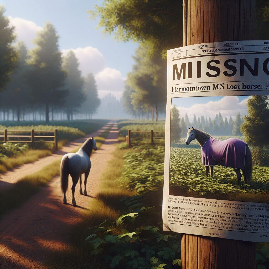 Two Horses Reported Missing Near Harmontown, Mississippi