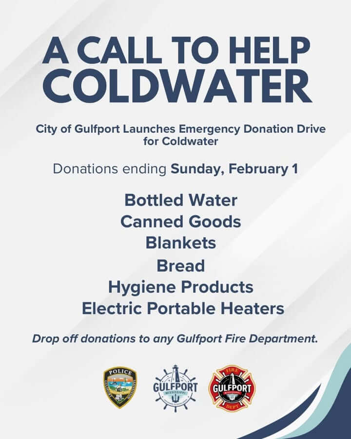 Gulfport launches relief drive for Coldwater after arctic weather