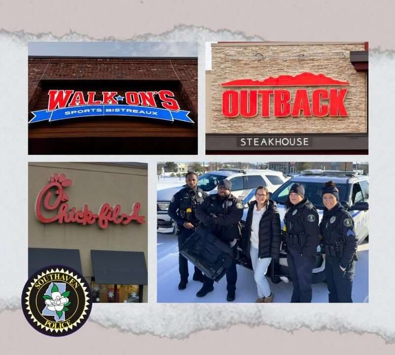 Restaurants provide meals to officers