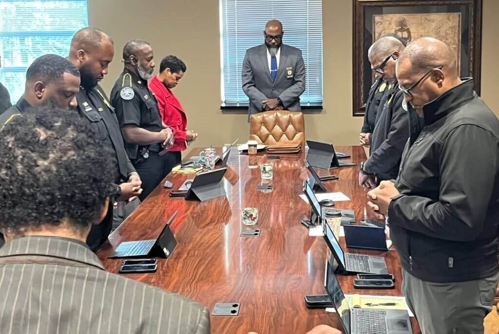 Jackson Police Department Shares Photos from Weekly Meeting