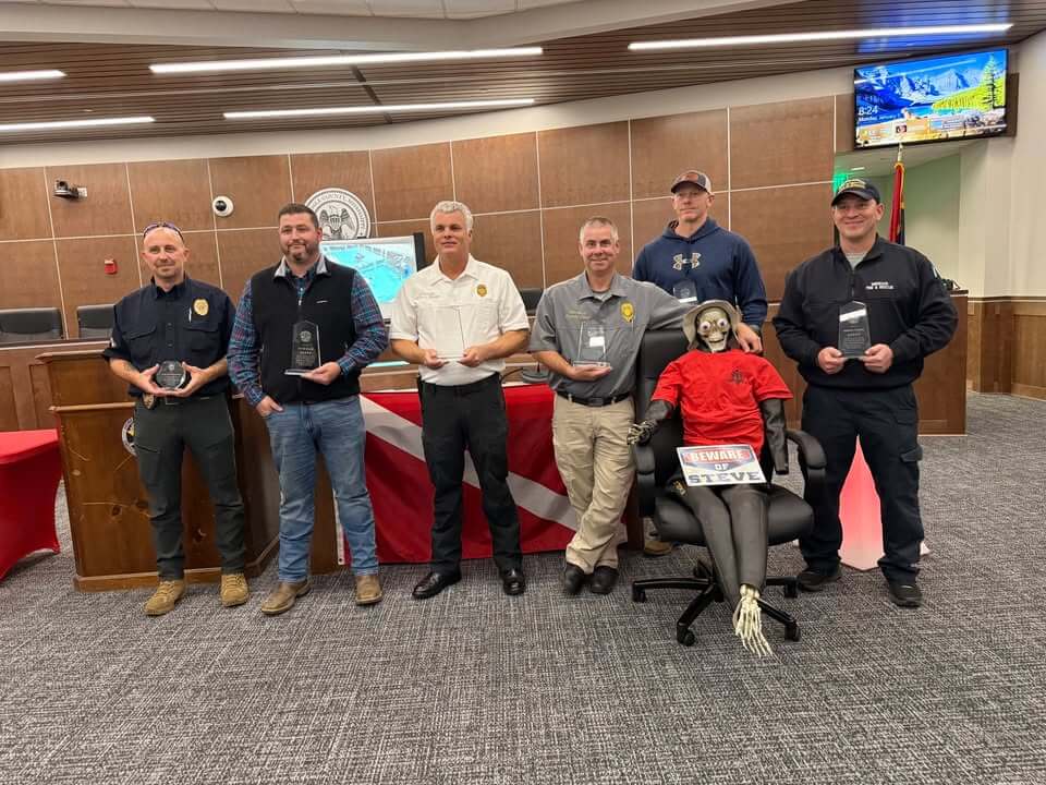 Meridian Fire Department Dive Team members earn master scuba diver certification