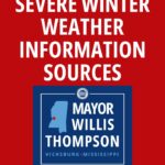 Vicksburg posts verified links for severe winter weather Vicksburg posts verified links for severe winter weather