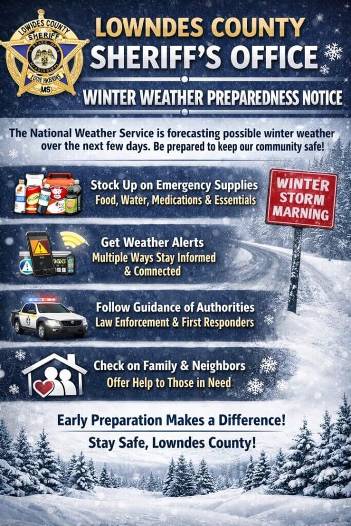 National Weather Service warns of possible winter weather