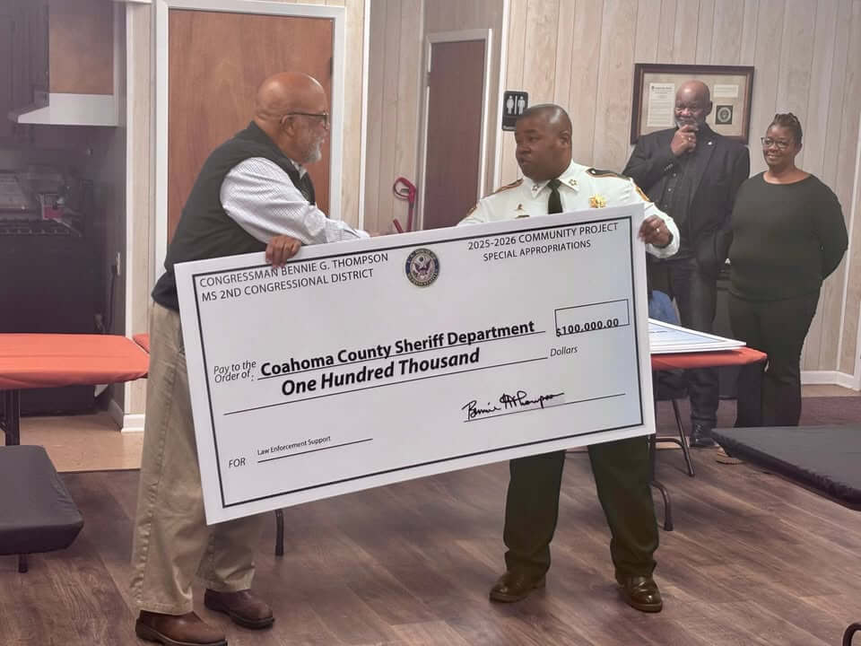 Coahoma County sheriff receives $100,000 in federal law enforcement funding