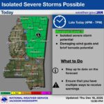 Marginal risk for severe storms in northeastern state late today Marginal risk for severe storms in northeastern state late today