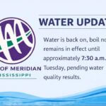 Meridian keeps boil water notice in effect after pipe repair Meridian keeps boil water notice in effect after pipe repair