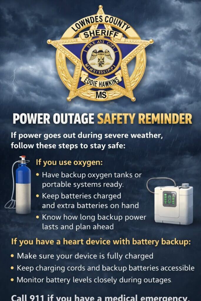 Officials urge residents with medical devices to prepare for severe weather