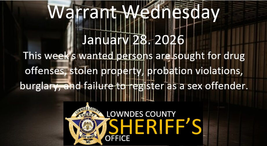 Lowndes County posts weekly wanted bulletin