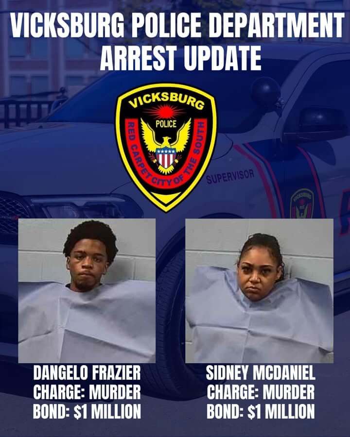 Vicksburg police arrest two in Jan. 19 homicide