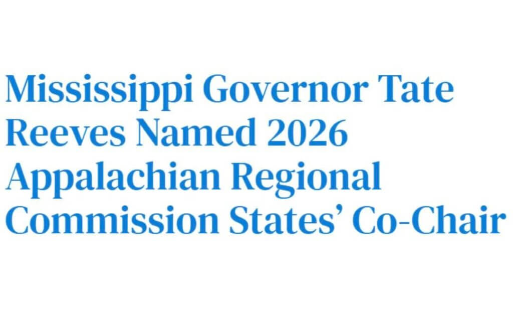 Governor Named Co-Chair of Appalachian Regional Commission for 2026