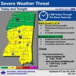 Mississippi faces risk of severe storms, tornadoes and flooding this weekend Mississippi faces risk of severe storms, tornadoes and flooding this weekend