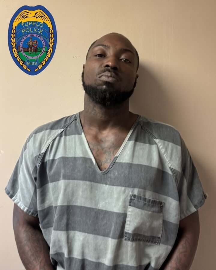 Tupelo man charged with shooting into vehicle and home, possession of firearm by felon