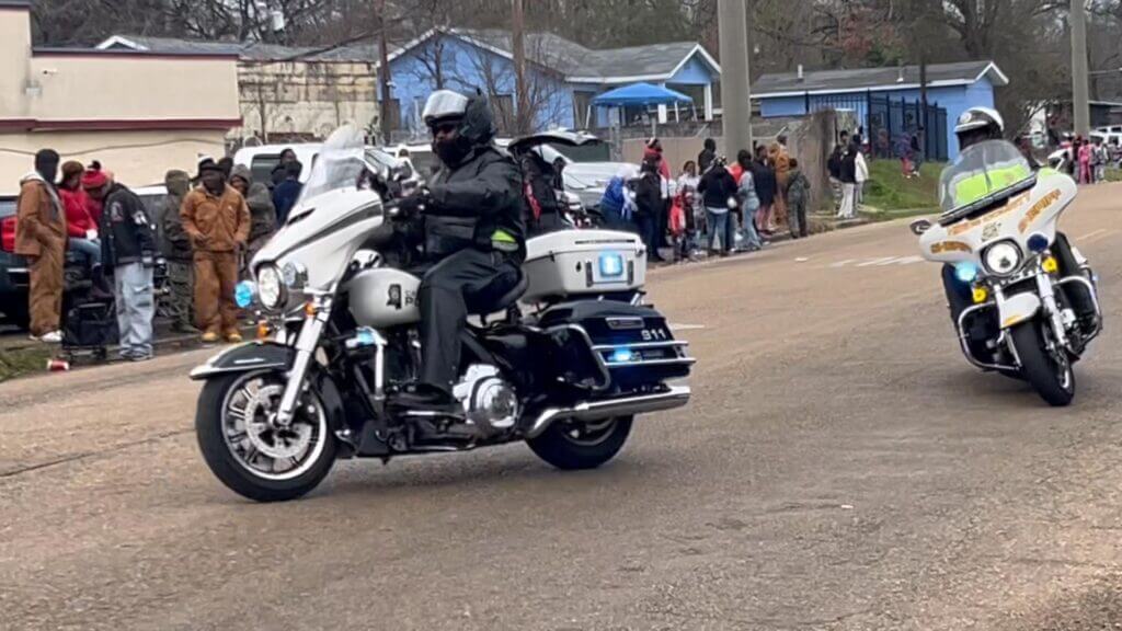 JPD Traffic Unit patrols MLK Day Parade in community outreach