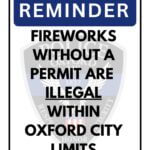Oxford warns against illegal fireworks without permit Oxford warns against illegal fireworks without permit