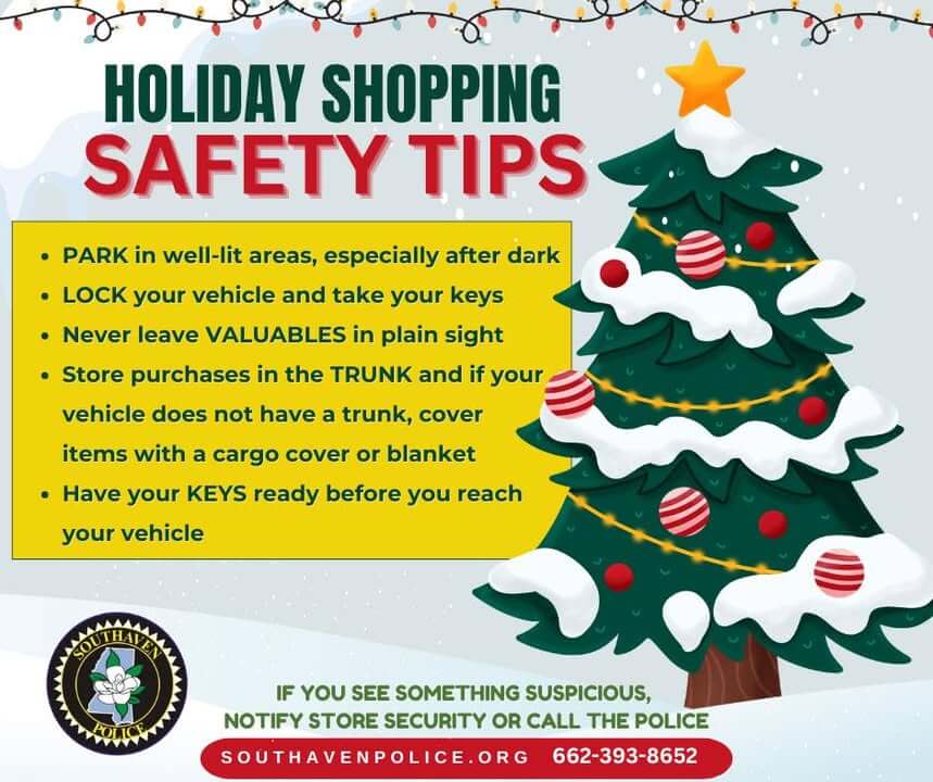 Southaven Police Department Issues Public Reminder on Safety