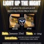 Oxford Police offer free headlight cleanings Friday Oxford Police offer free headlight cleanings Friday