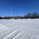 Ice covers intersection of Highway 51 and Church Road in Southaven Ice covers intersection of Highway 51 and Church Road in Southaven