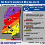 Ice storm expected in Mississippi Friday through Sunday, MEMA warns Ice storm expected in Mississippi Friday through Sunday, MEMA warns