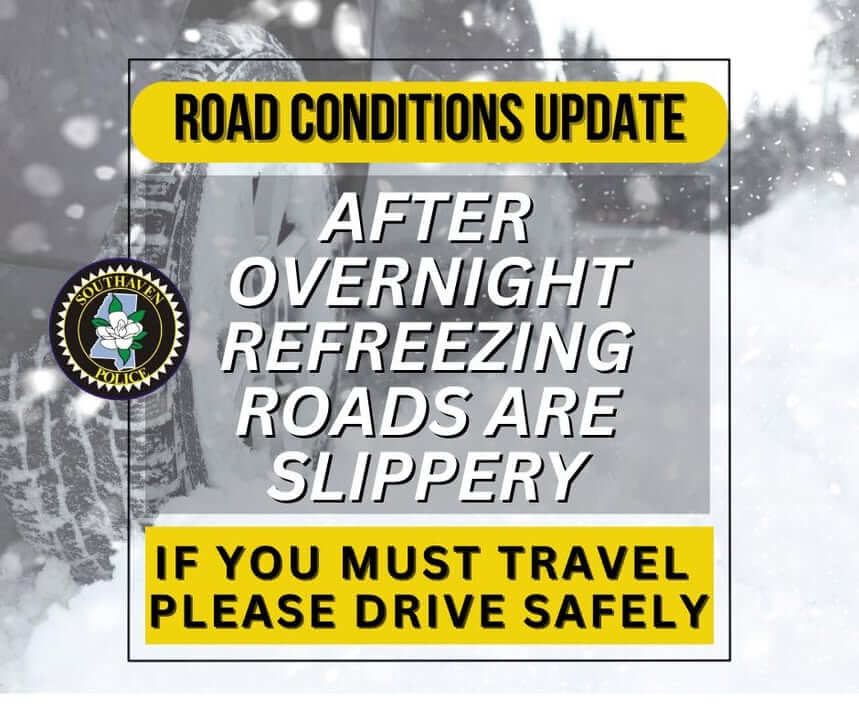 Refreezing leaves some roads slippery this morning
