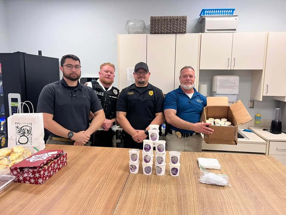 Quakes Ice Cream thanks first responders with custard