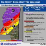MEMA warns ice storm to hit Mississippi Jan. 23-25 MEMA warns ice storm to hit Mississippi Jan. 23-25
