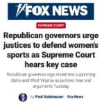 Republican governors urge Supreme Court to defend women's sports Republican governors urge Supreme Court to defend women's sports