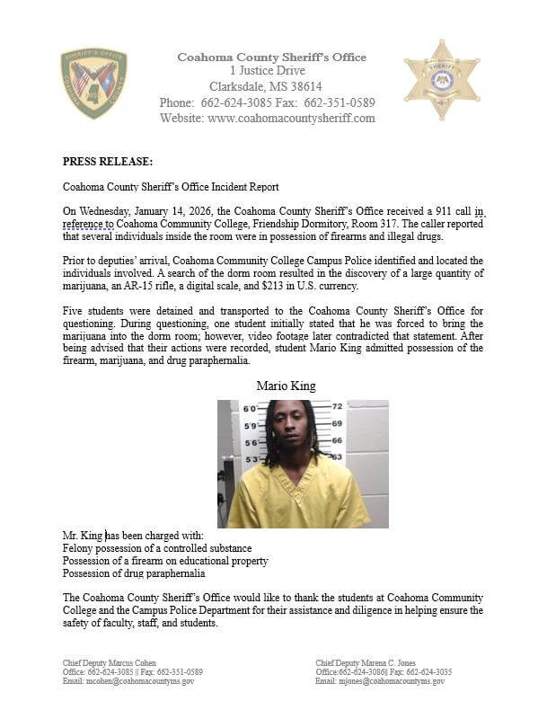 Coahoma County Sheriff's Office Shares Photos on Facebook