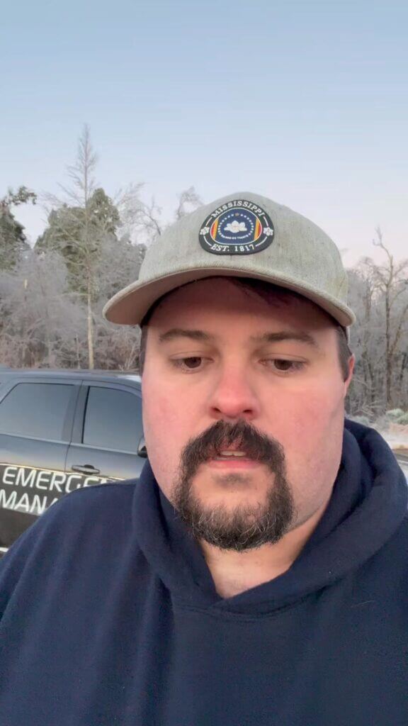 Facebook post warns motorists of icy roads after Mississippi freeze
