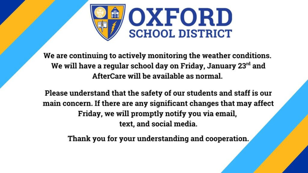 OSD announces regular school, AfterCare Friday