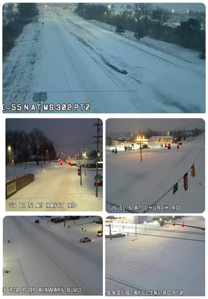 Sleet, freezing rain leave city roads ice-covered