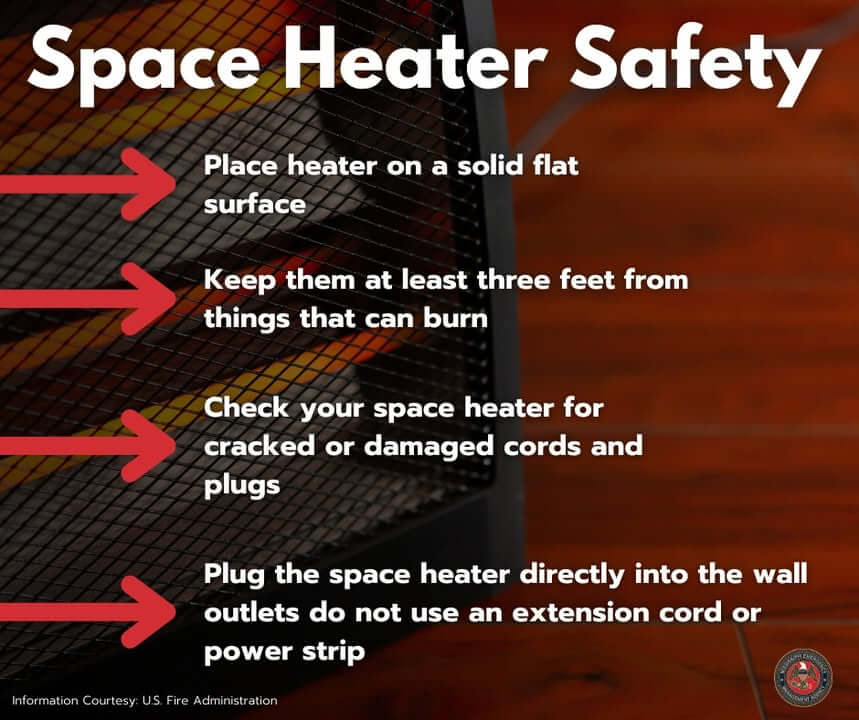 MEMA warns of space heater risks as temperatures drop into teens