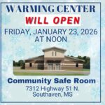 Southaven opens warming center Friday for those needing shelter Southaven opens warming center Friday for those needing shelter