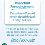 Communicare outpatient offices remain closed through Jan. 30, 2026 Communicare outpatient offices remain closed through Jan. 30, 2026