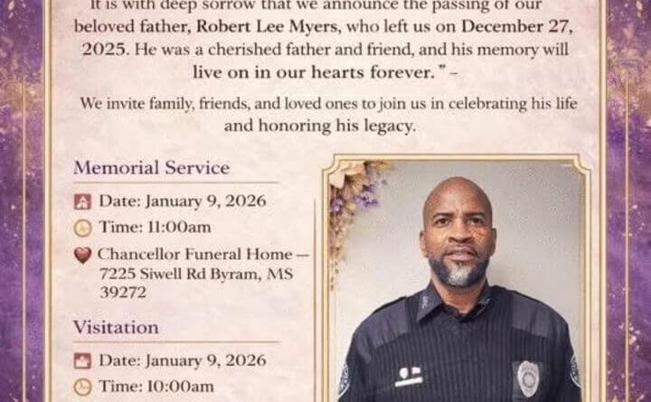 Jackson Police Department Honors Officer Robert Myers at Funeral