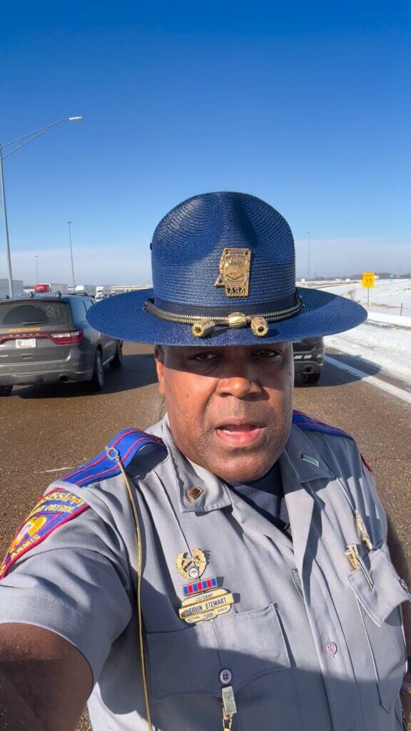 MHP assists MDOT in clearing I-55 near mile marker 263
