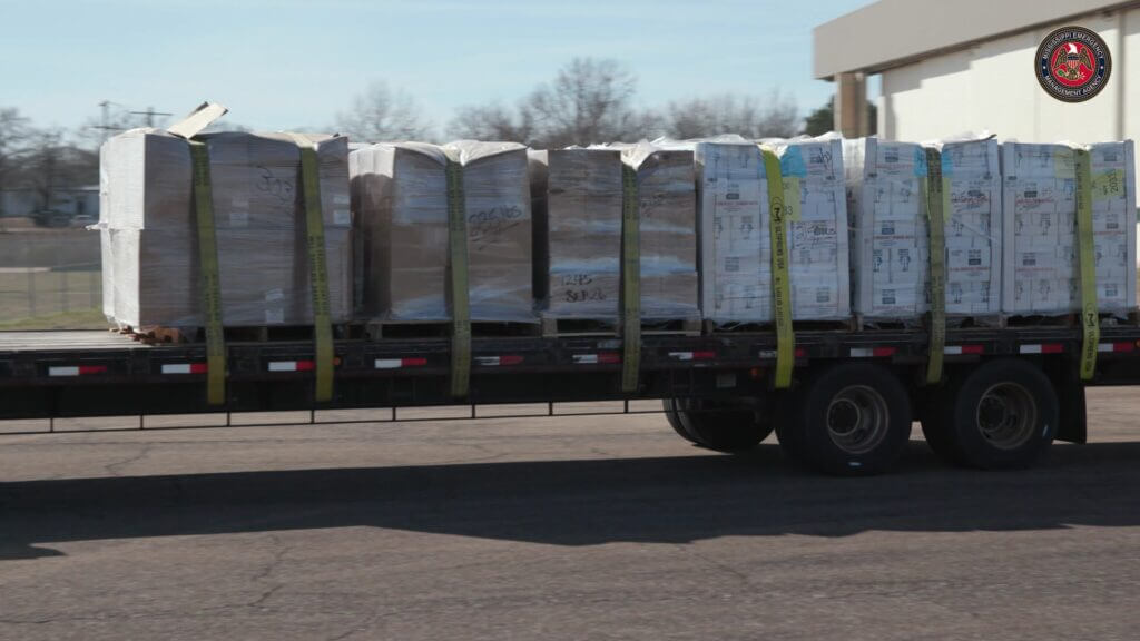 MEMA, National Guard deliver supplies to Alcorn County after winter storm