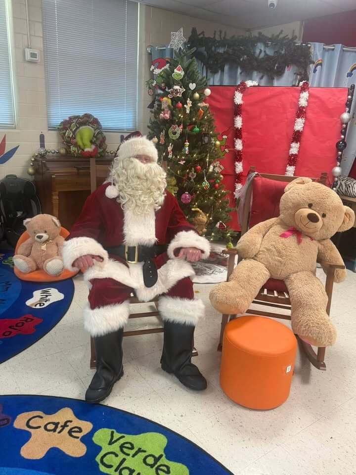 Santa Visits Children at Jackson County Head Start