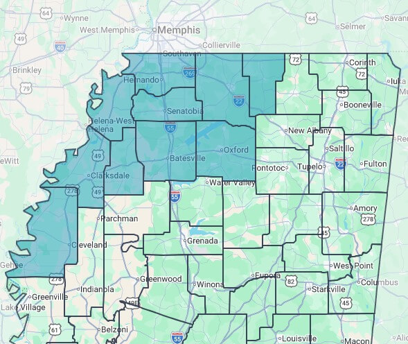 Ice remains on state roads in 10 Mississippi counties