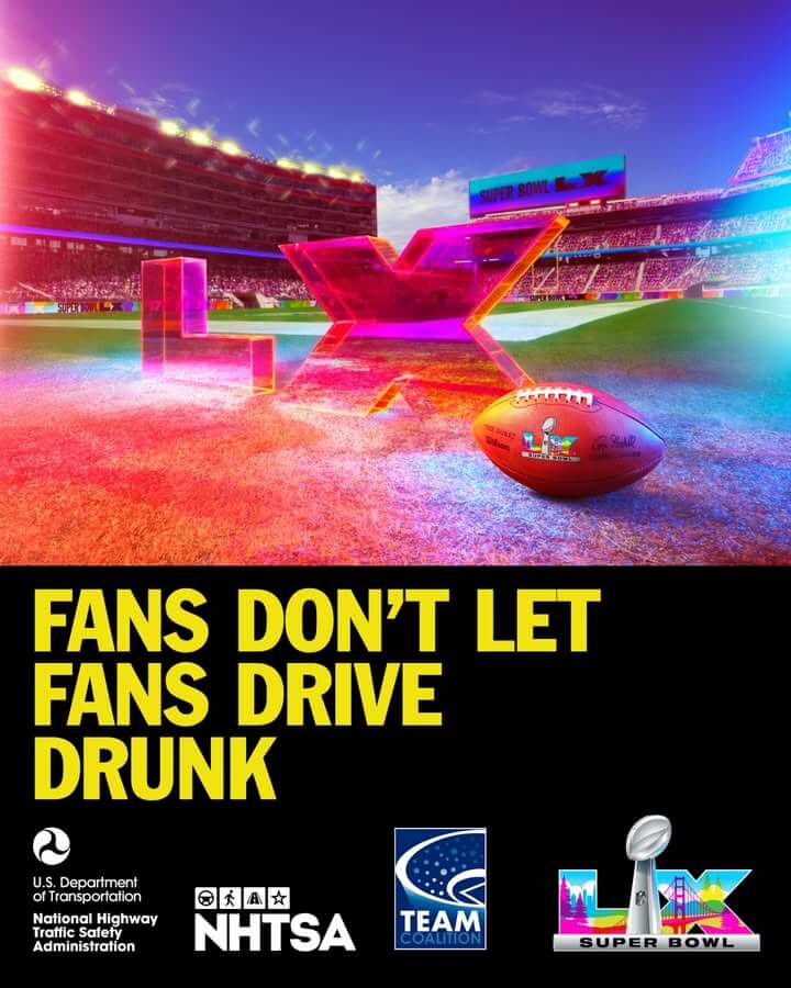 Game day campaign urges big plays on screen, safe rides home