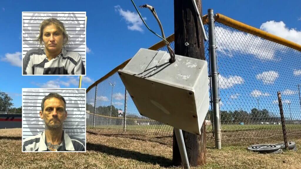Two arrested in Saucier Ball Park vandalism