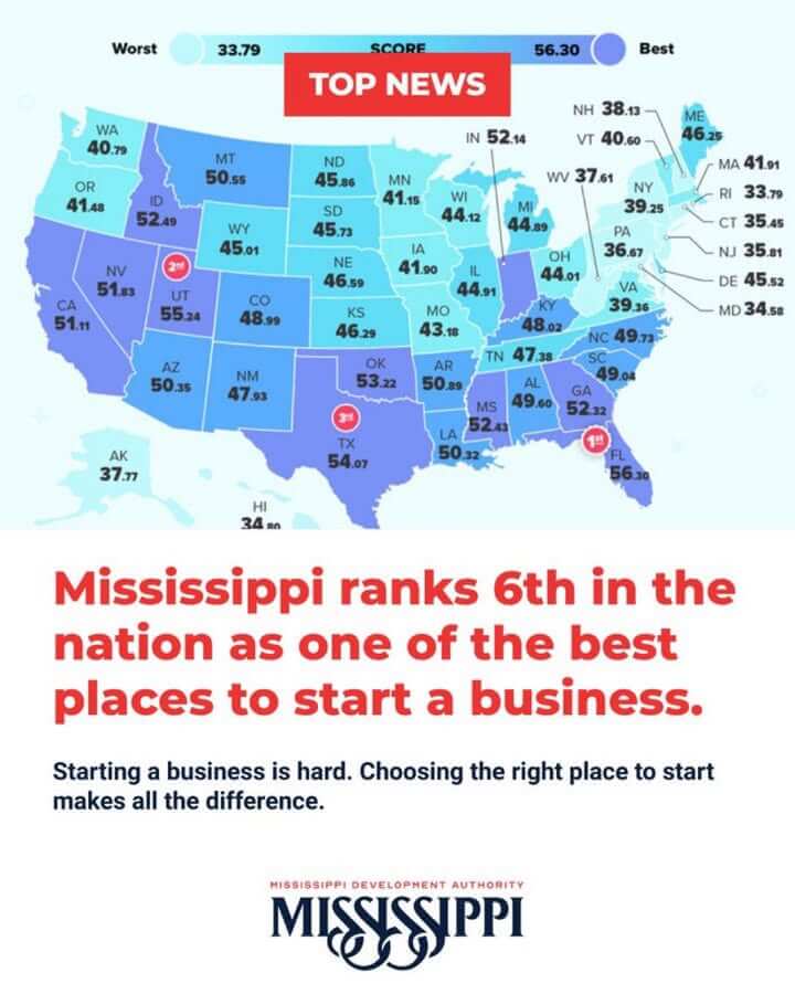 Facebook post promotes community as great place to live, work and start business