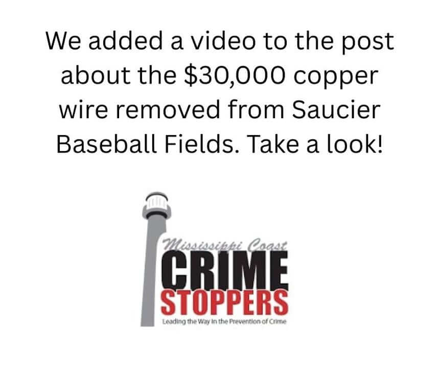Mississippi Coast Crime Stoppers posts on Facebook