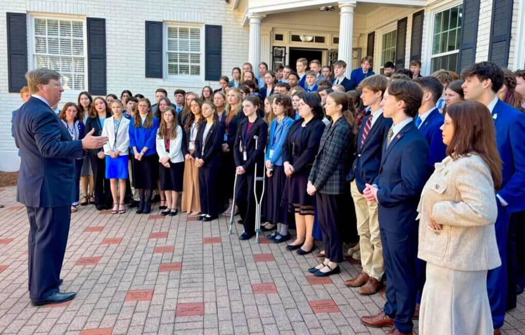 Facebook post highlights visit with TeenPact Mississippi students