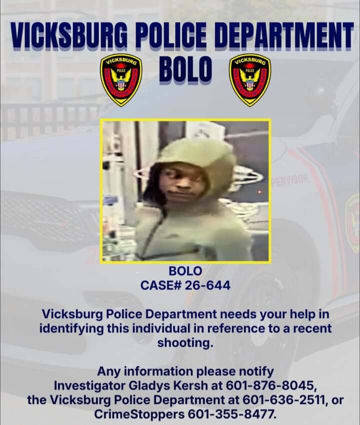 Vicksburg police seek help identifying person in shooting